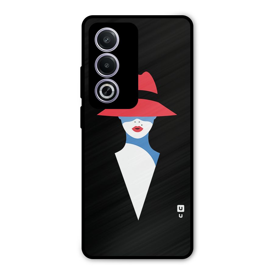 Mysterious Woman Illustration Metal Back Case for Oppo K12x