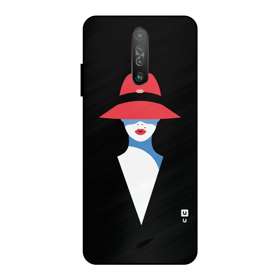 Mysterious Woman Illustration Metal Back Case for Poco X2