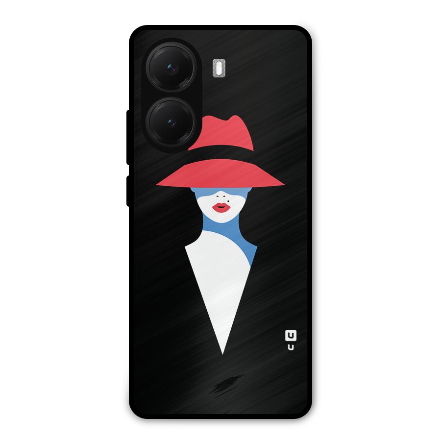 Mysterious Woman Illustration Metal Back Case for Poco X7 Pro