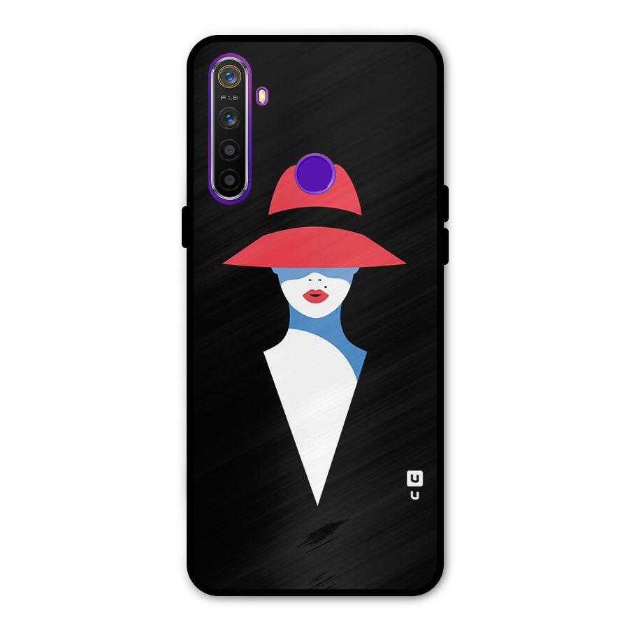 Mysterious Woman Illustration Metal Back Case for Realme 5