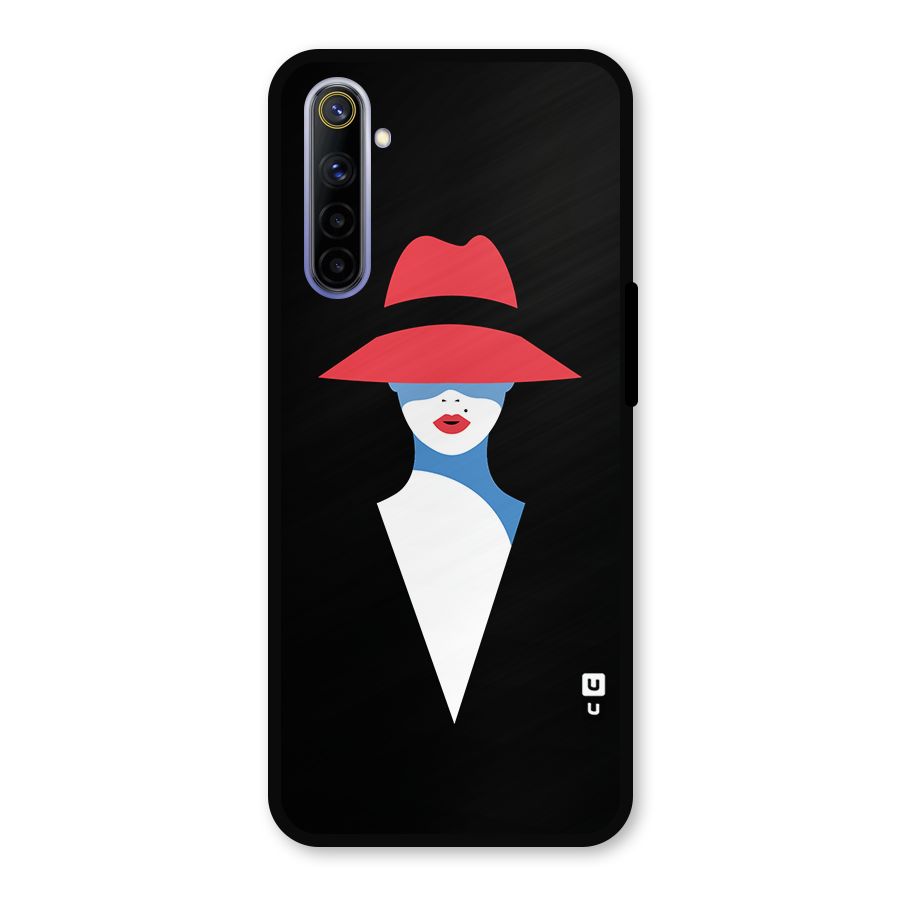 Mysterious Woman Illustration Metal Back Case for Realme 6i