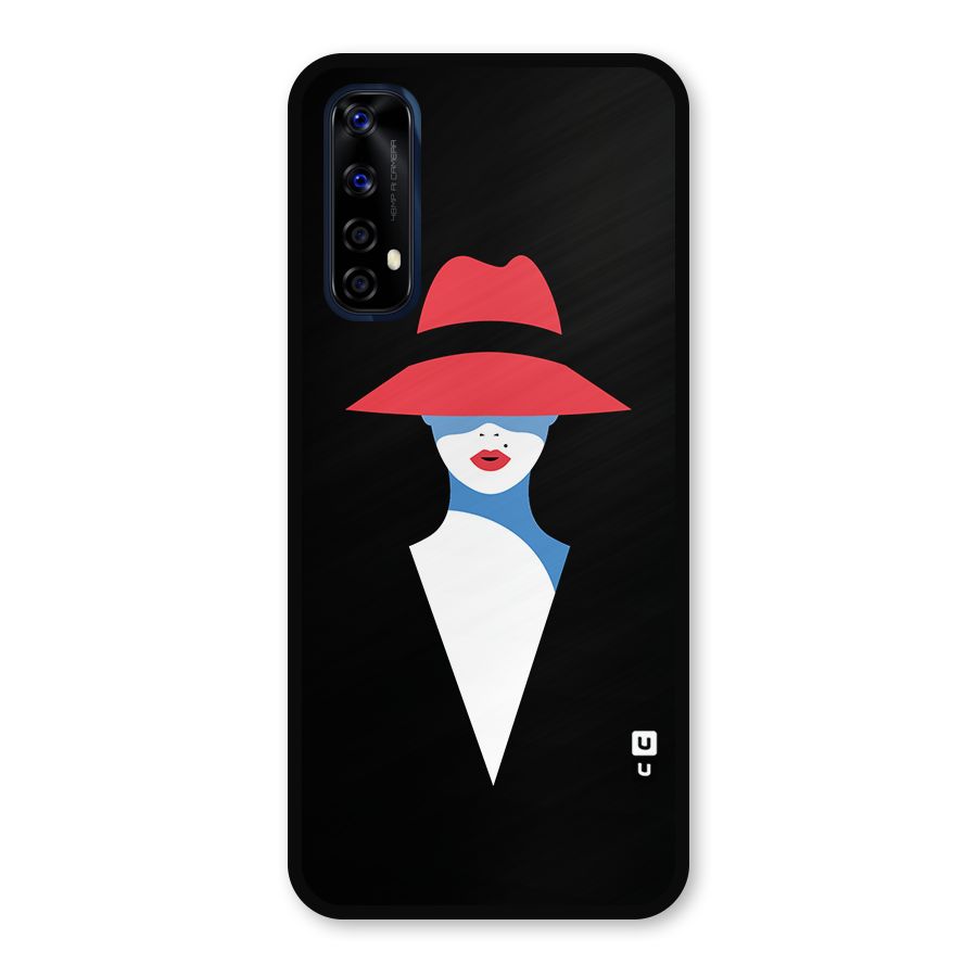Mysterious Woman Illustration Metal Back Case for Realme 7