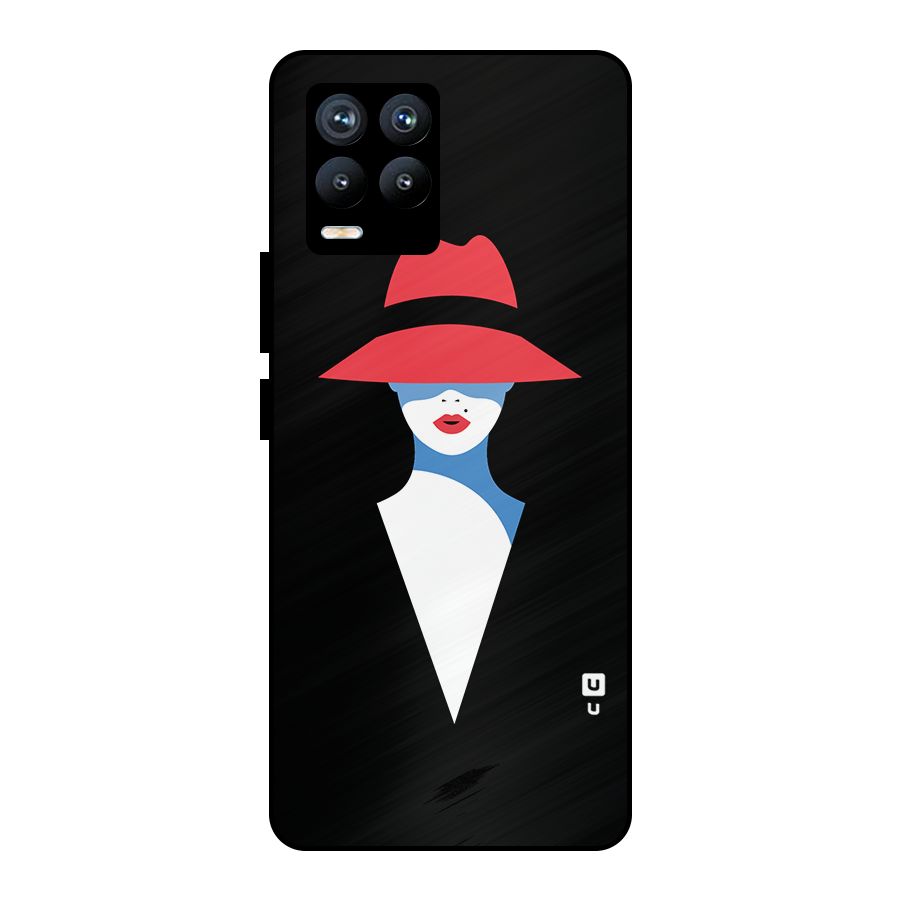 Mysterious Woman Illustration Metal Back Case for Realme 8 Pro