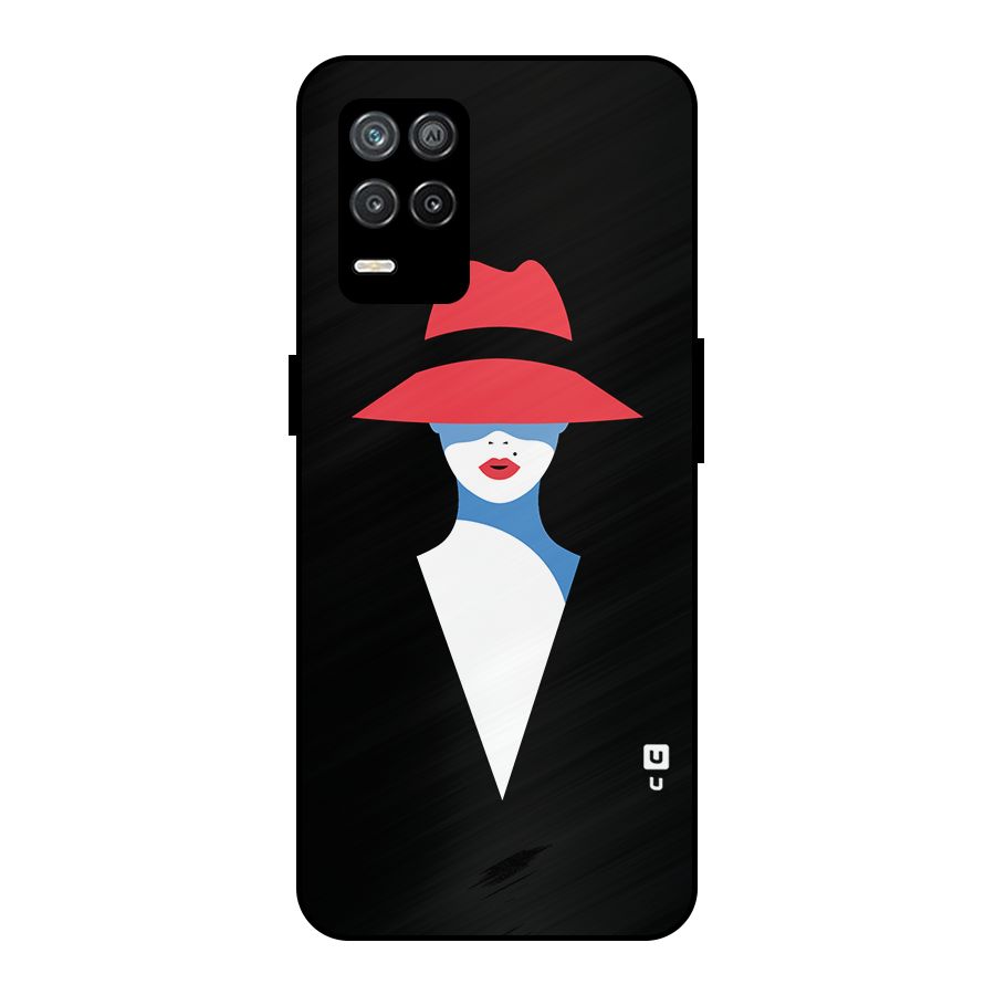 Mysterious Woman Illustration Metal Back Case for Realme 9 5G