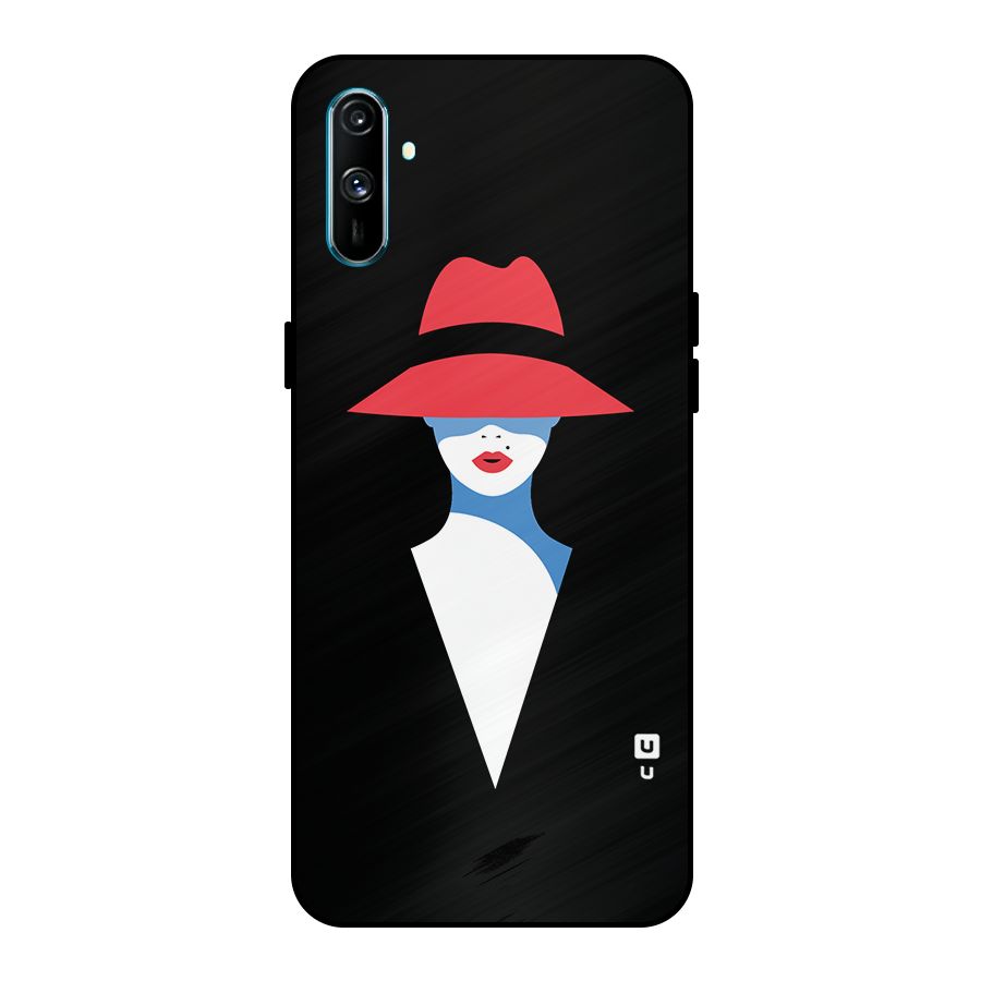 Mysterious Woman Illustration Metal Back Case for Realme C3