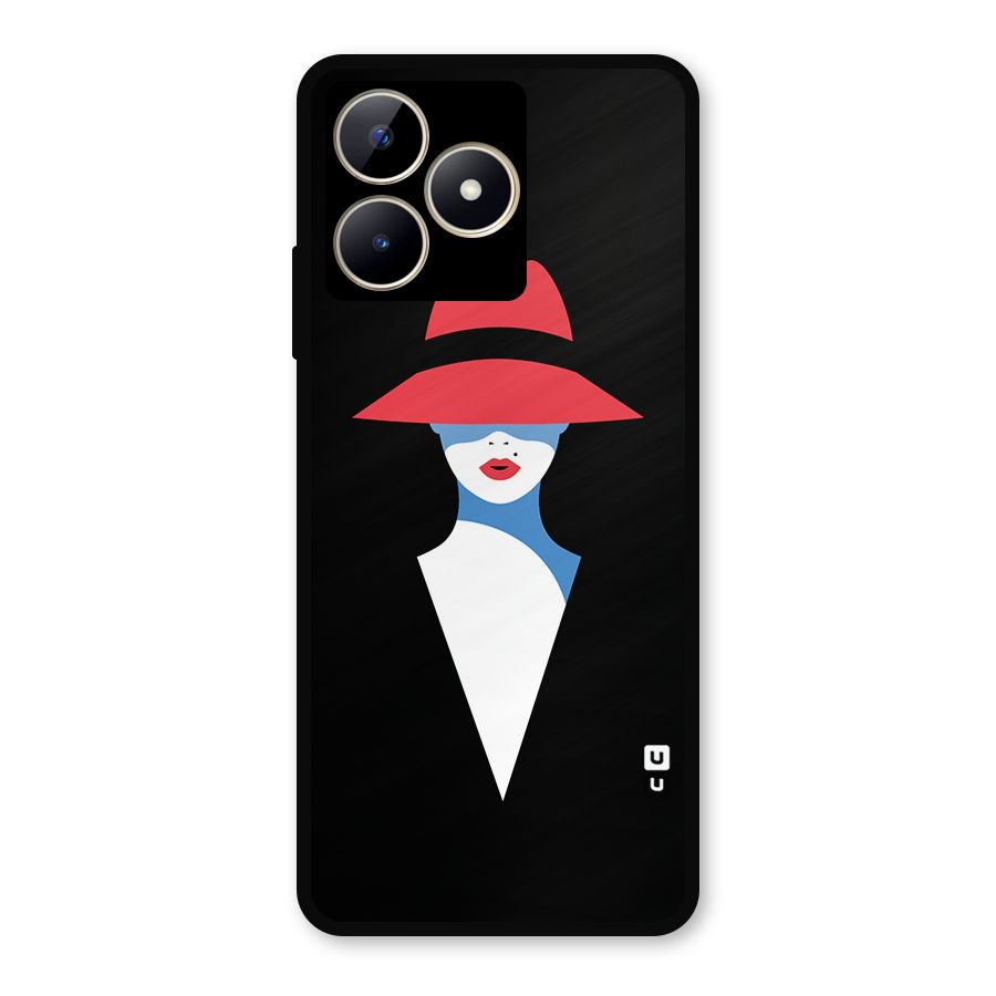 Mysterious Woman Illustration Metal Back Case for Realme C53
