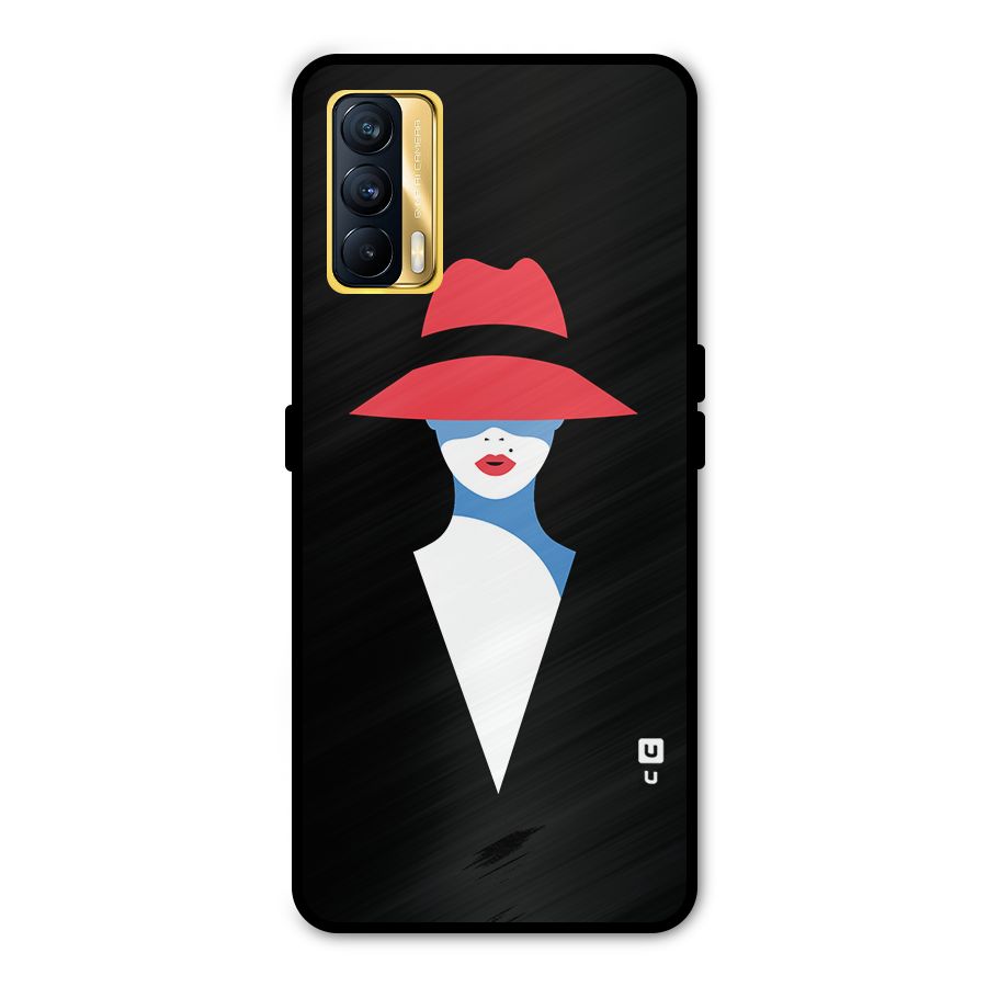Mysterious Woman Illustration Metal Back Case for Realme X7