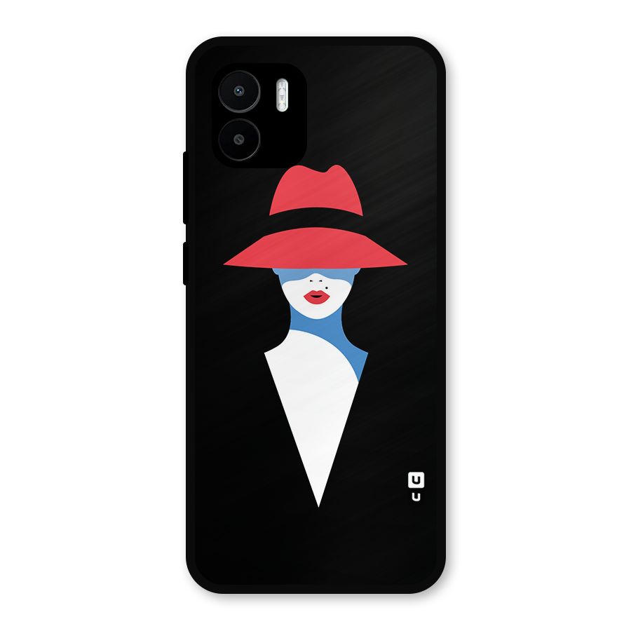 Mysterious Woman Illustration Metal Back Case for Redmi A2