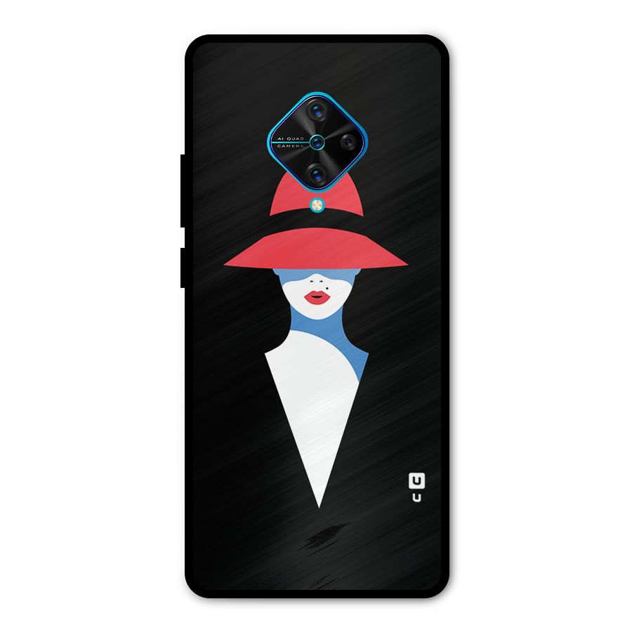 Mysterious Woman Illustration Metal Back Case for Vivo S1 Pro