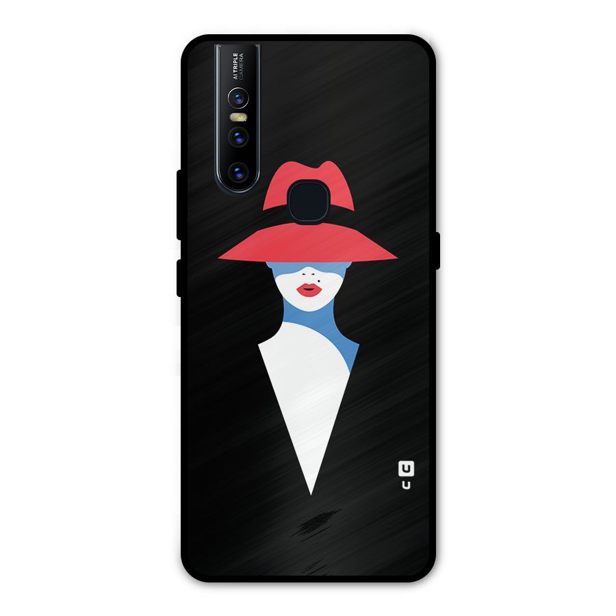 Mysterious Woman Illustration Metal Back Case for Vivo V15
