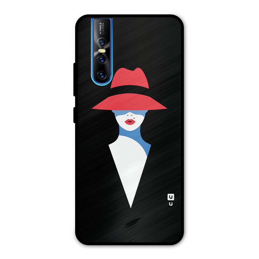 Mysterious Woman Illustration Metal Back Case for Vivo V15 Pro