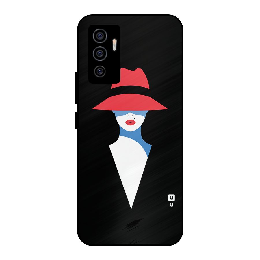Mysterious Woman Illustration Metal Back Case for Vivo V23e
