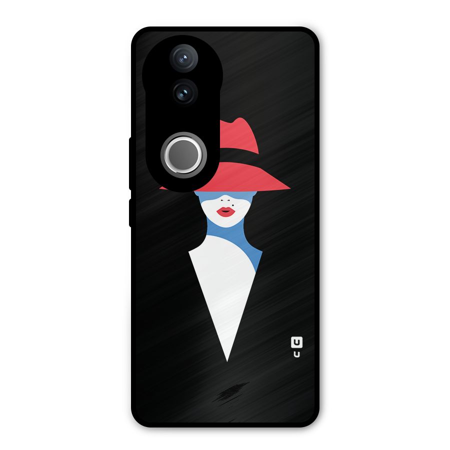 Mysterious Woman Illustration Metal Back Case for Vivo V50e