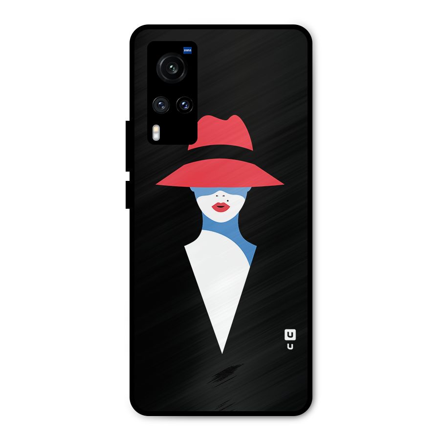 Mysterious Woman Illustration Metal Back Case for Vivo X60
