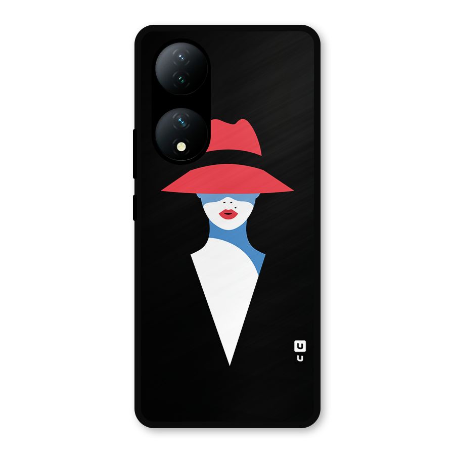 Mysterious Woman Illustration Metal Back Case for Vivo Y100