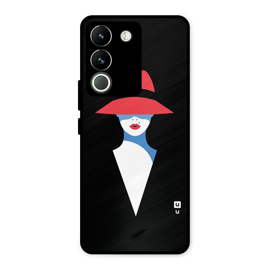 Mysterious Woman Illustration Metal Back Case for Vivo Y200