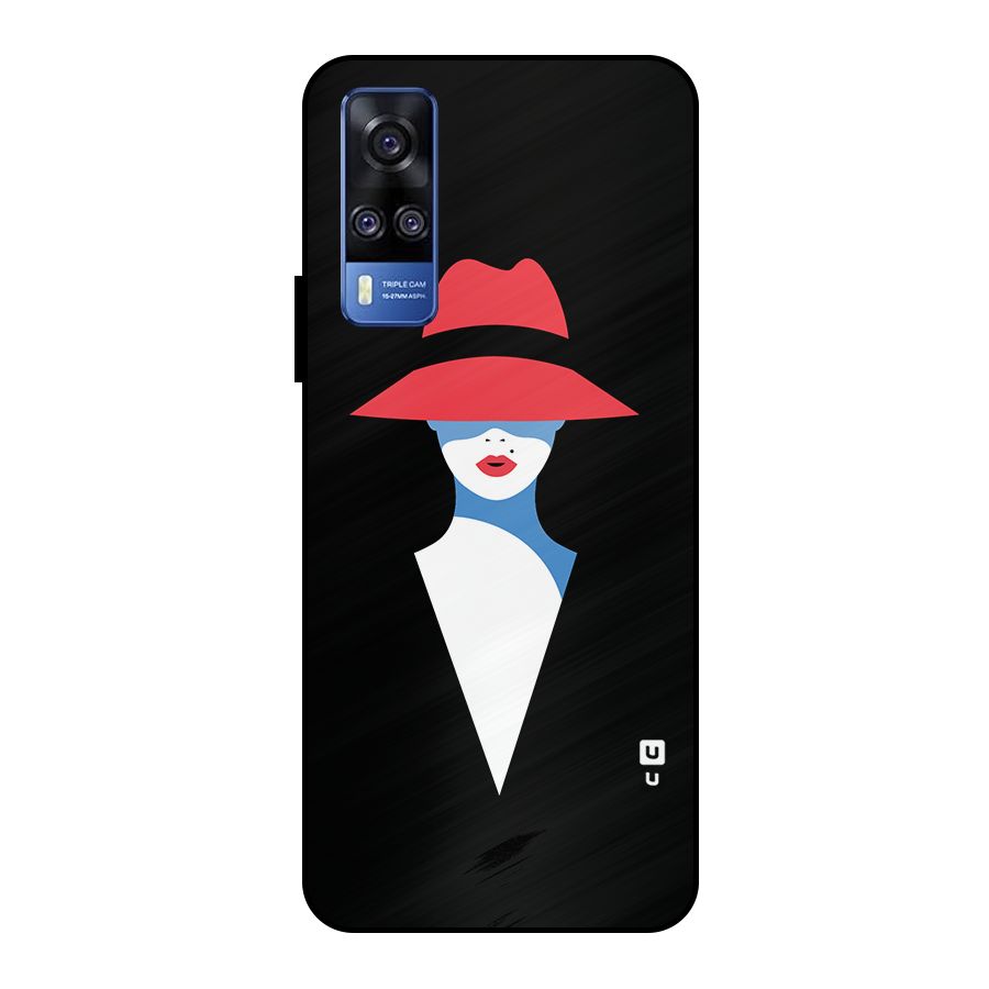 Mysterious Woman Illustration Metal Back Case for Vivo Y51
