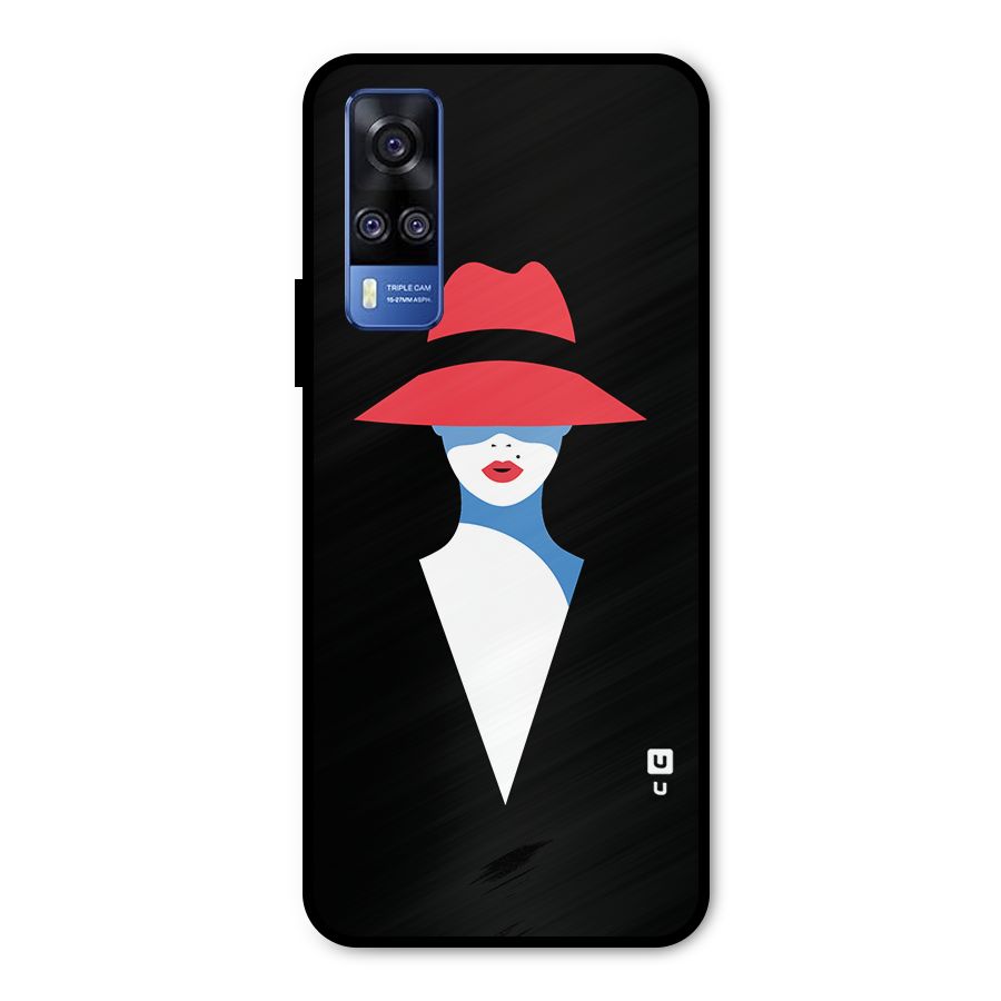 Mysterious Woman Illustration Metal Back Case for Vivo Y51A