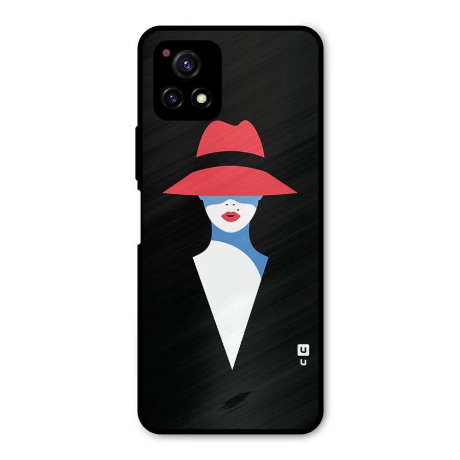 Mysterious Woman Illustration Metal Back Case for Vivo Y72 5G