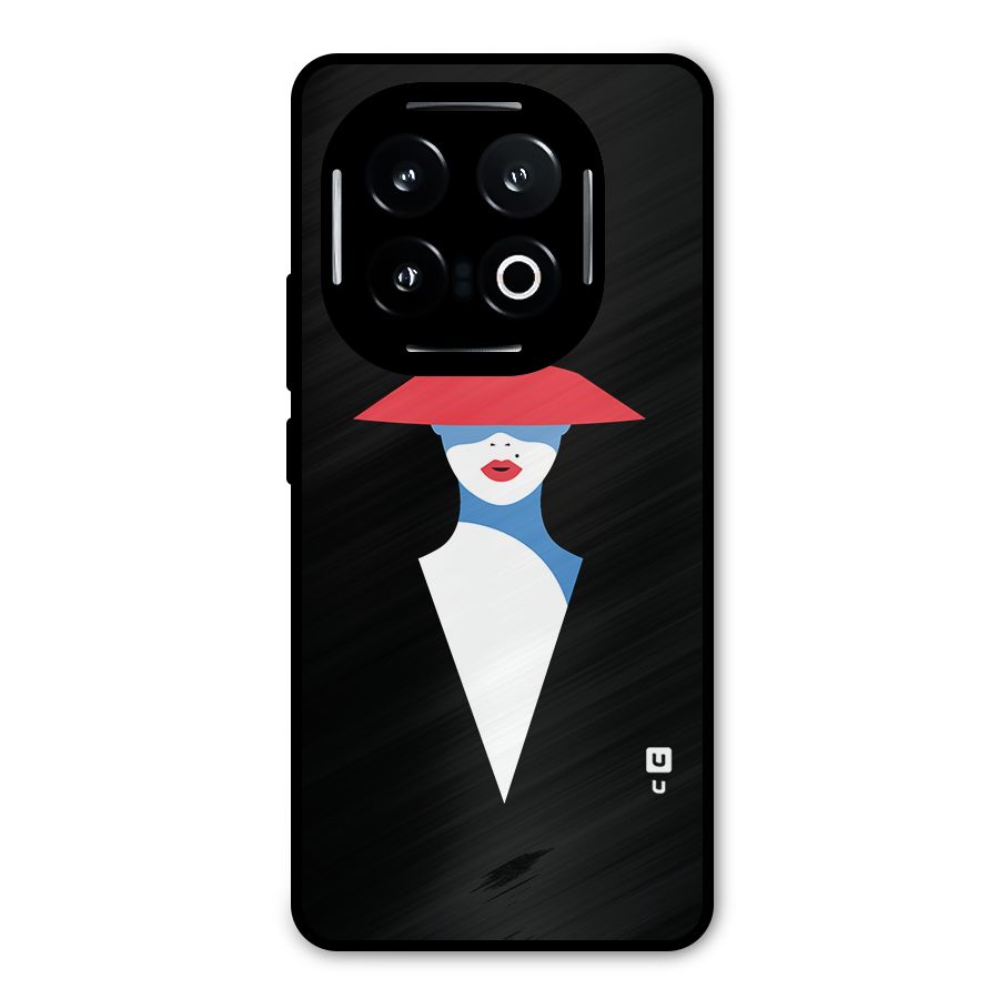 Mysterious Woman Illustration Metal Back Case for iQOO 13