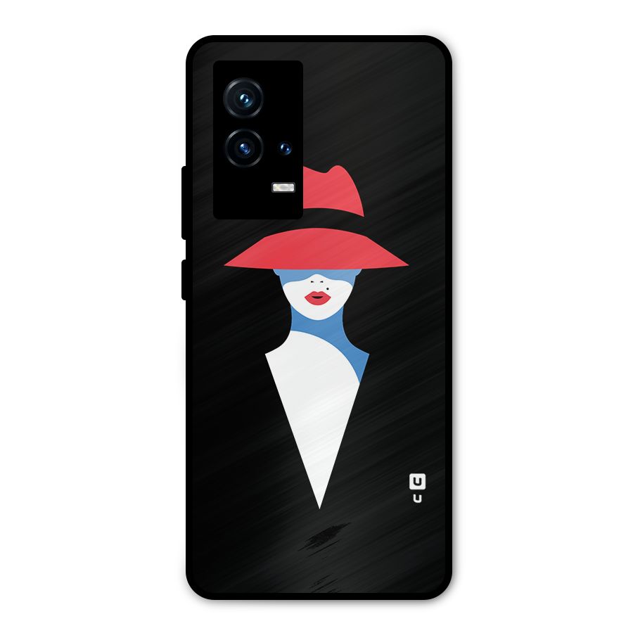 Mysterious Woman Illustration Metal Back Case for iQOO 9 5G