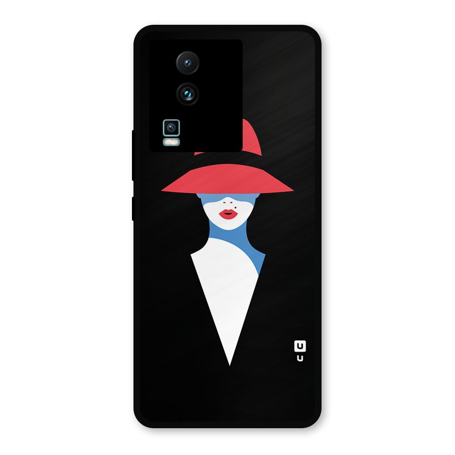 Mysterious Woman Illustration Metal Back Case for iQOO Neo 7 Pro