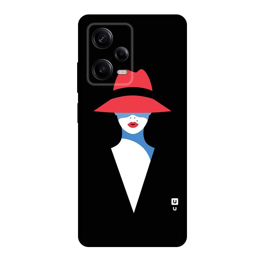Mysterious Woman Illustration Original Polycarbonate Back Case for Redmi Note 12 Pro
