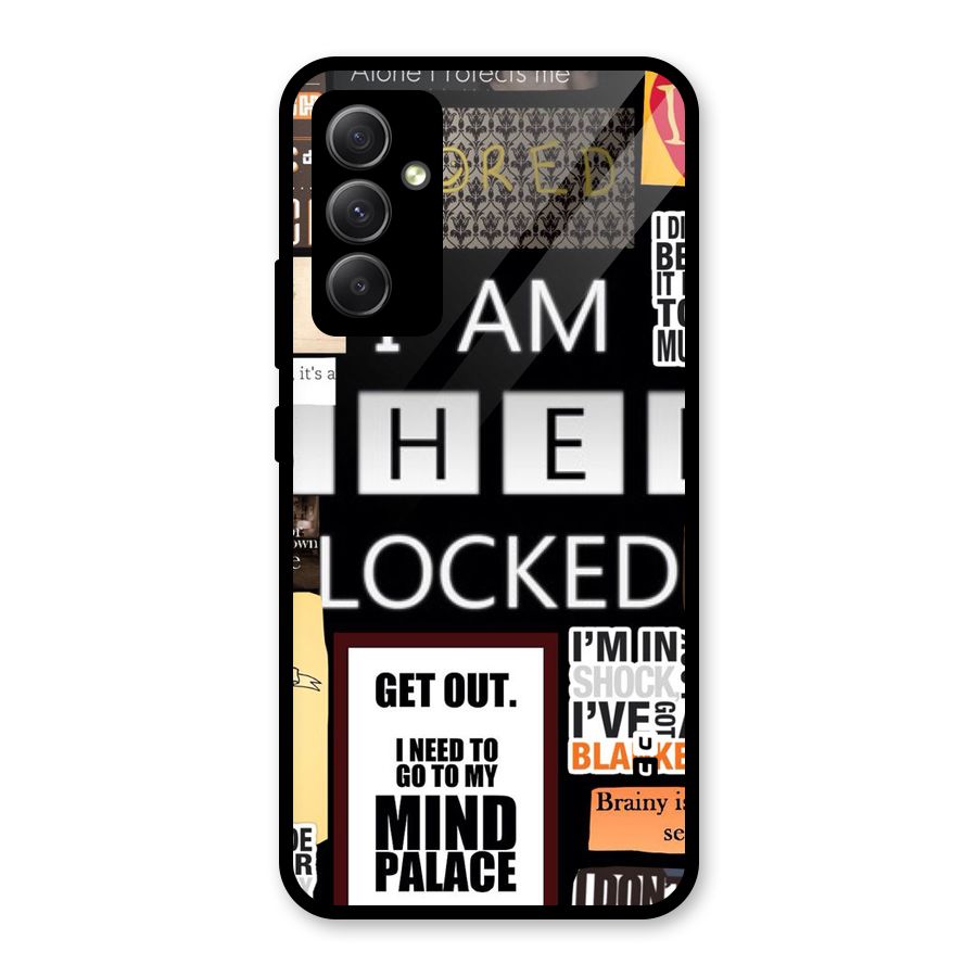 Mystery Pattern Glass Back Case for Galaxy A34