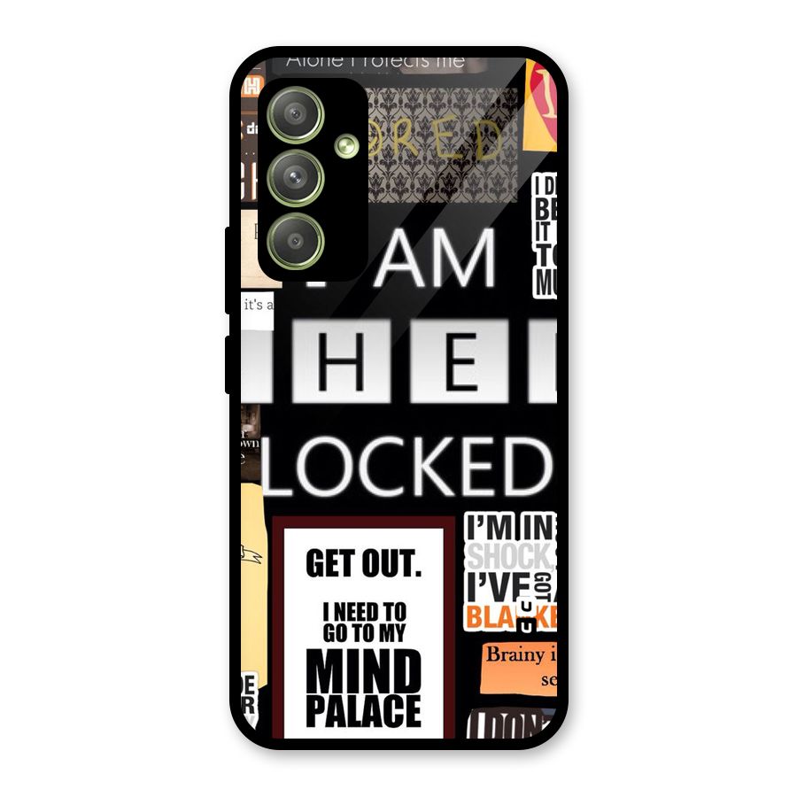 Mystery Pattern Glass Back Case for Galaxy A54