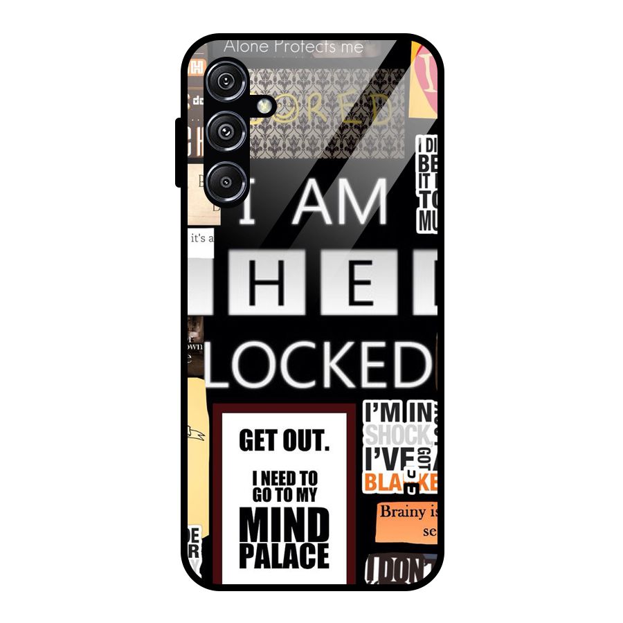 Mystery Pattern Glass Back Case for Galaxy M34 5G