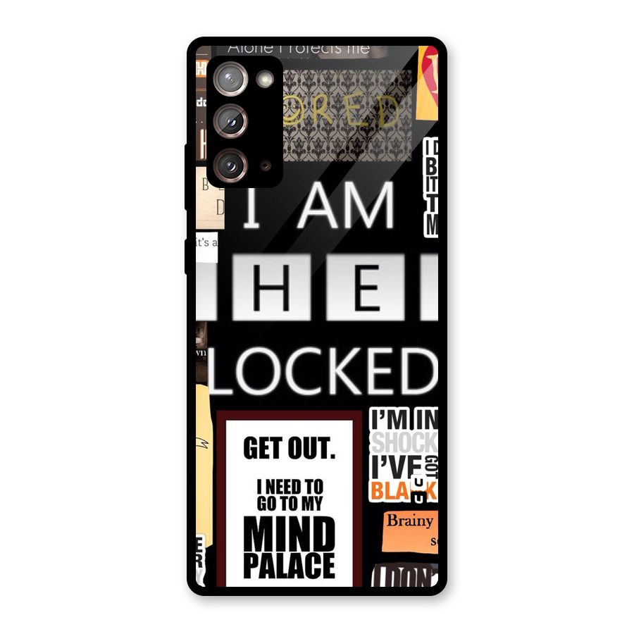 Mystery Pattern Glass Back Case for Galaxy Note 20