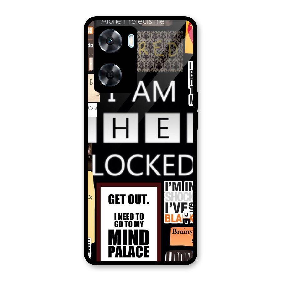 Mystery Pattern Glass Back Case for Oppo A77s