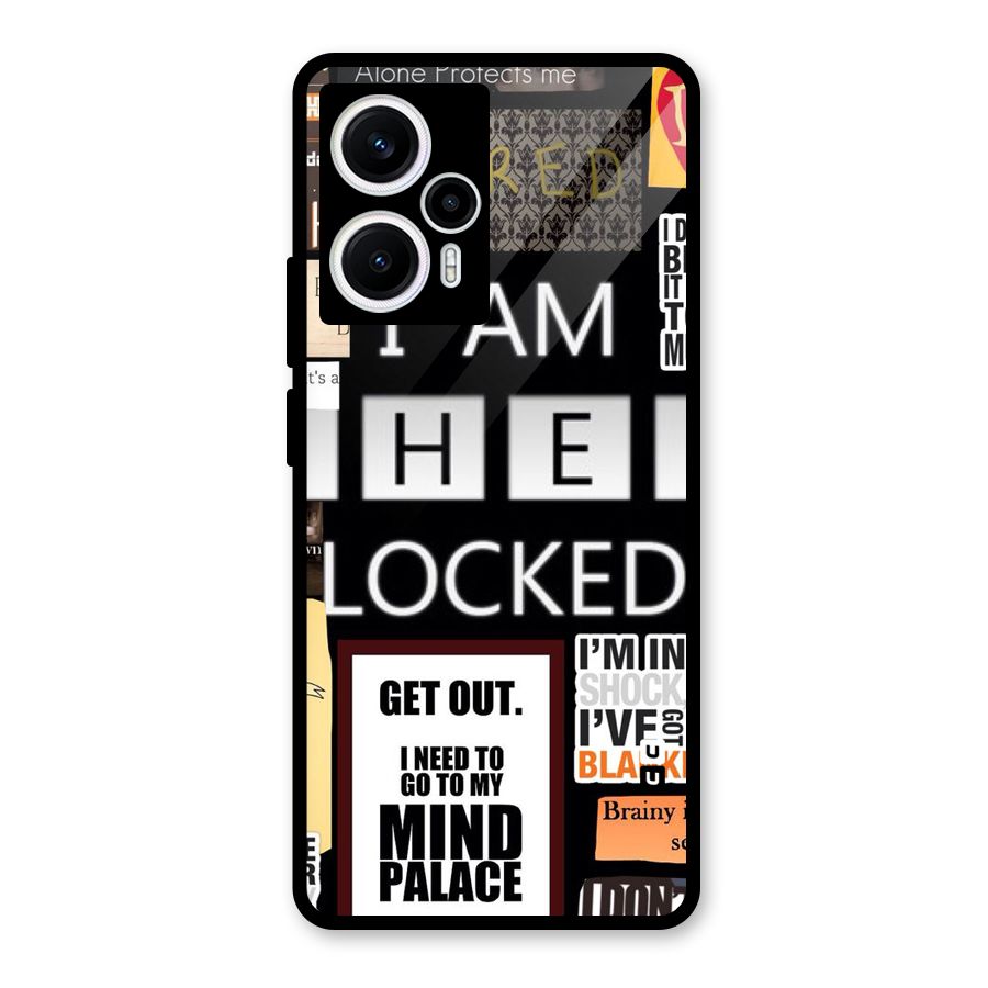 Mystery Pattern Glass Back Case for Poco F5