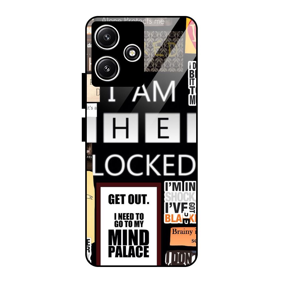 Mystery Pattern Glass Back Case for Poco M6 Pro