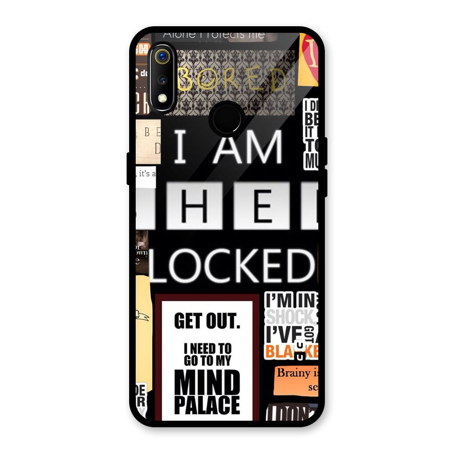 Mystery Pattern Glass Back Case for Realme 3i