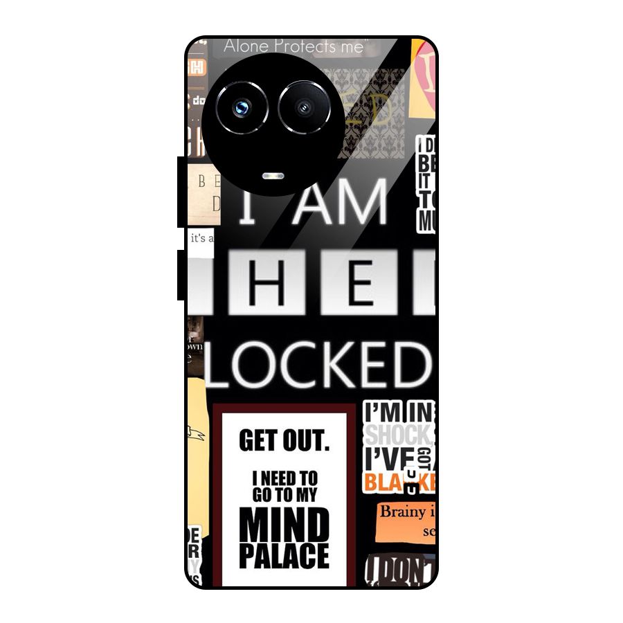 Mystery Pattern Glass Back Case for Realme Narzo 60X