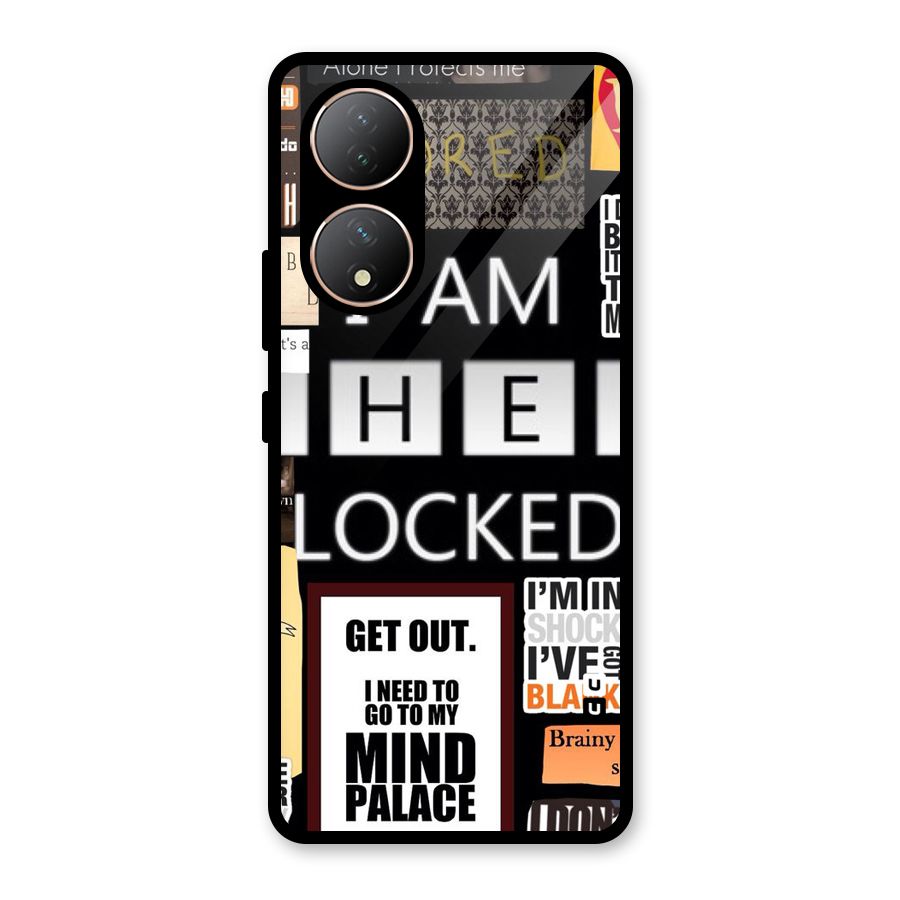 Mystery Pattern Glass Back Case for Vivo T2
