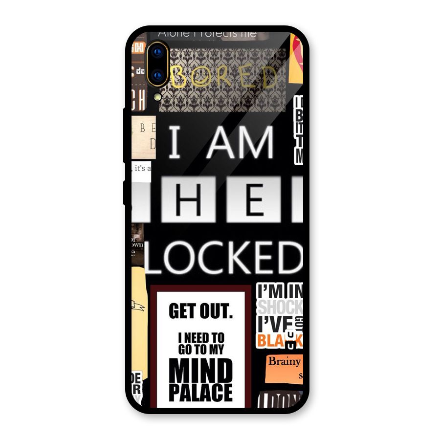 Mystery Pattern Glass Back Case for Vivo V11 Pro