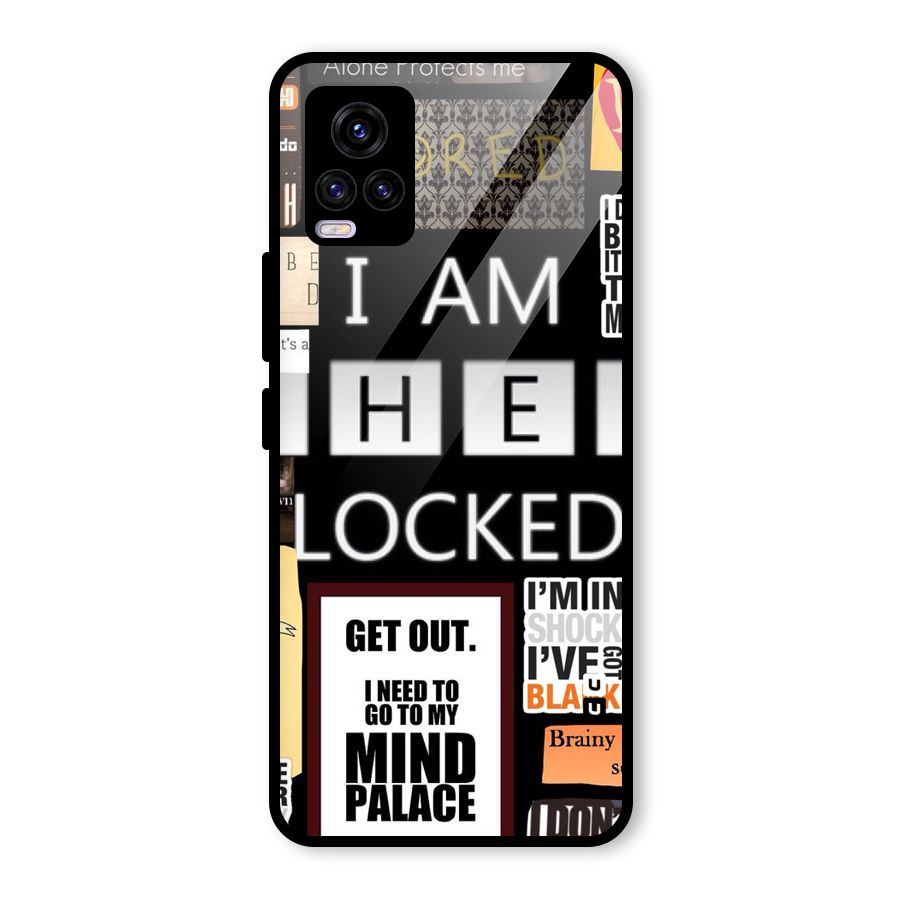Mystery Pattern Glass Back Case for Vivo V20 2021