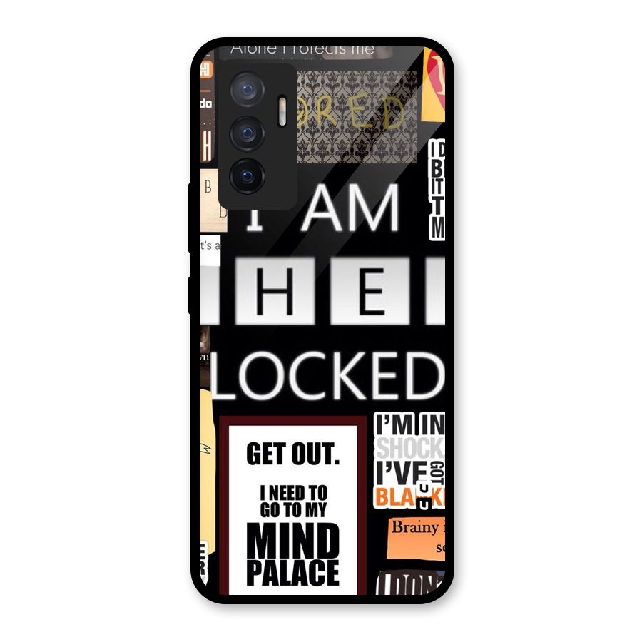 Mystery Pattern Glass Back Case for Vivo V23e