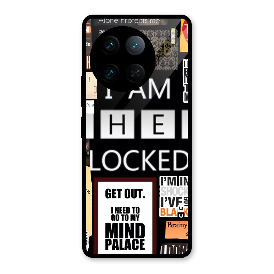 Mystery Pattern Glass Back Case for Vivo X90 Pro