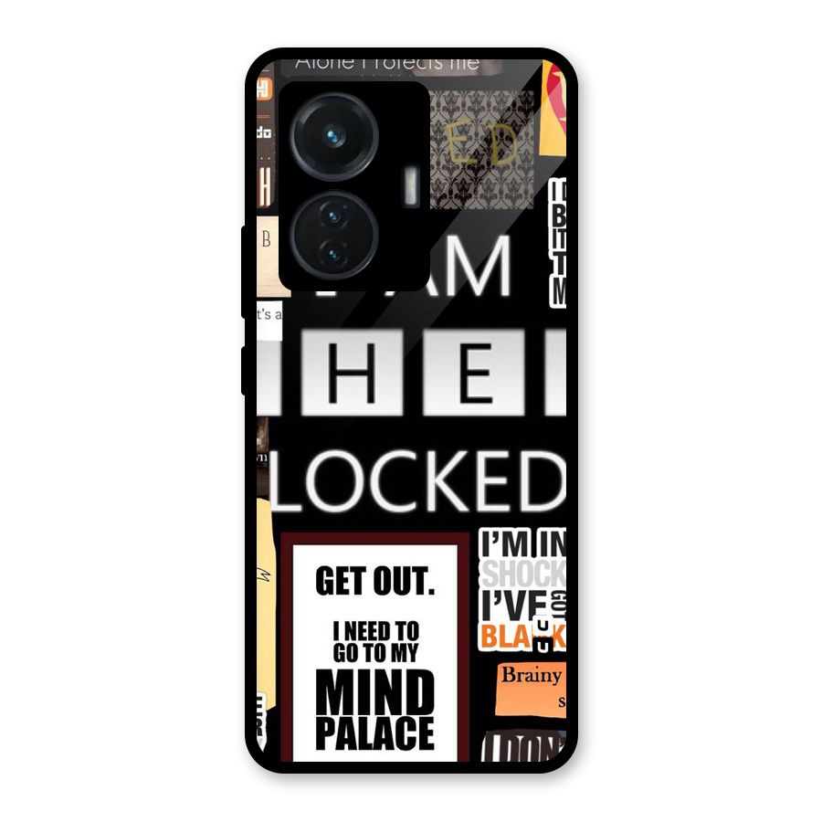 Mystery Pattern Glass Back Case for iQOO Z6 44W