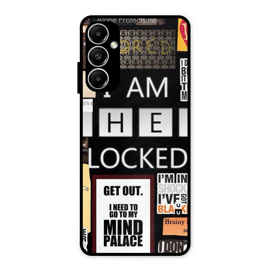 Mystery Pattern Metal Back Case for Galaxy A05s