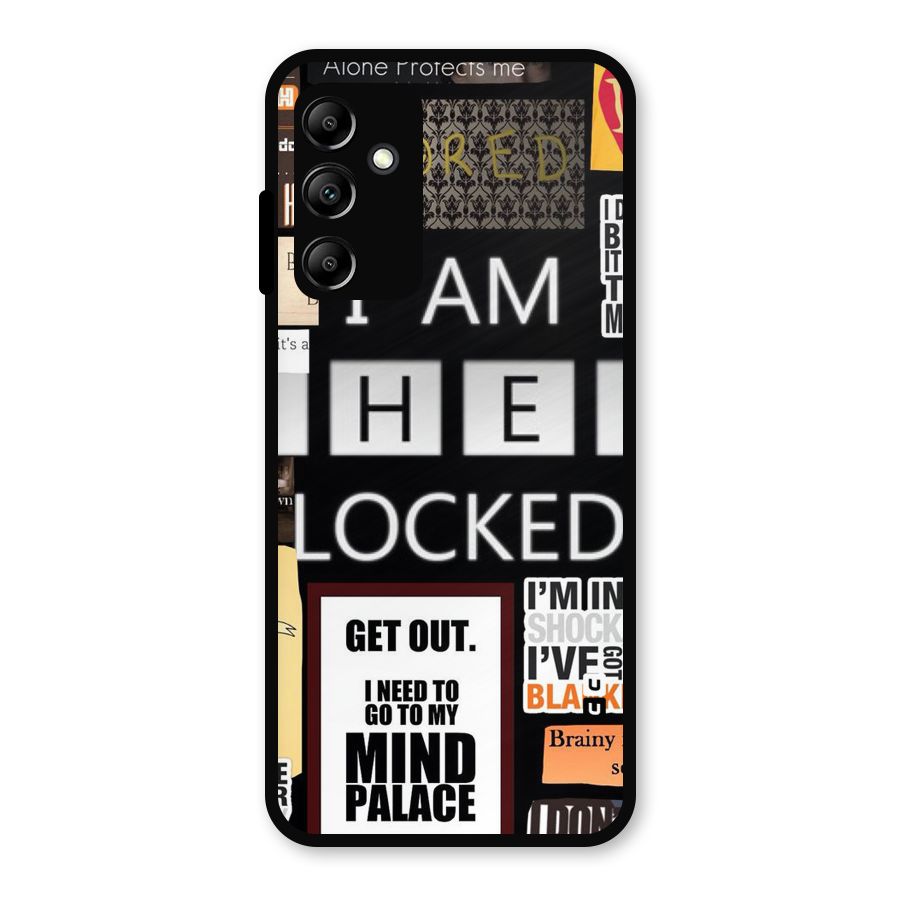 Mystery Pattern Metal Back Case for Galaxy A14 5G