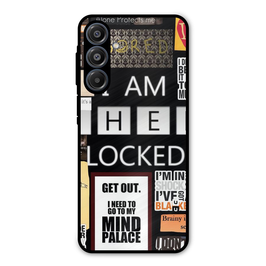Mystery Pattern Metal Back Case for Galaxy A16 5G
