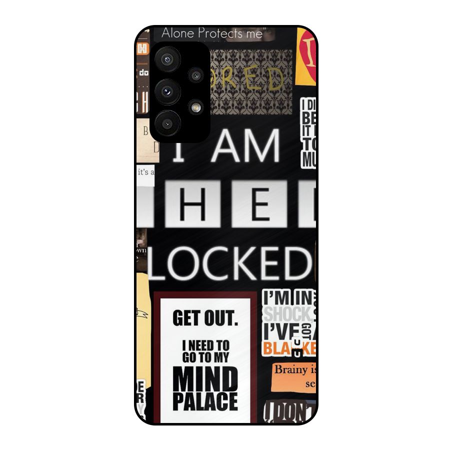 Mystery Pattern Metal Back Case for Galaxy A23
