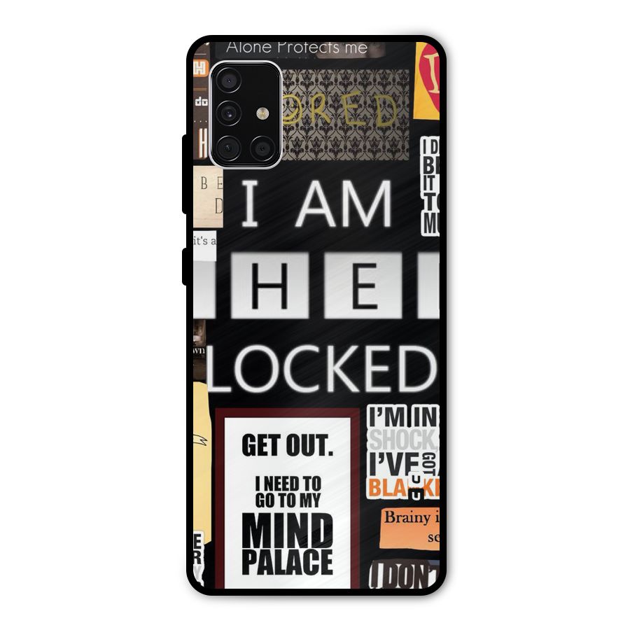 Mystery Pattern Metal Back Case for Galaxy A51