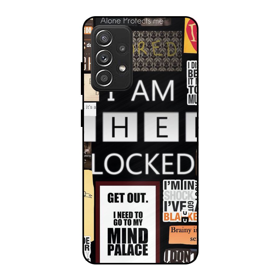 Mystery Pattern Metal Back Case for Galaxy A52s 5G