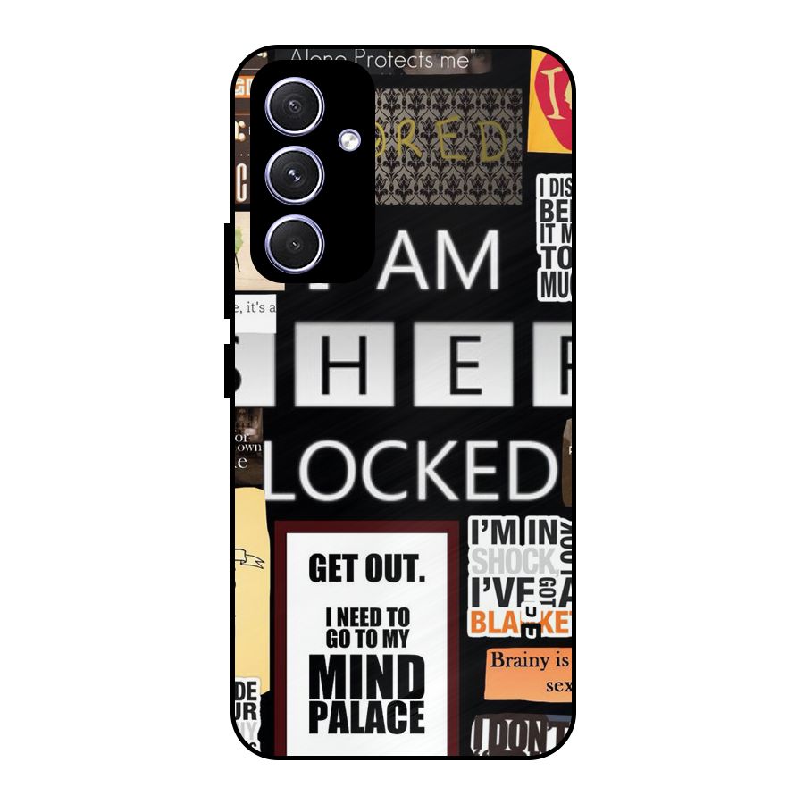 Mystery Pattern Metal Back Case for Galaxy A54
