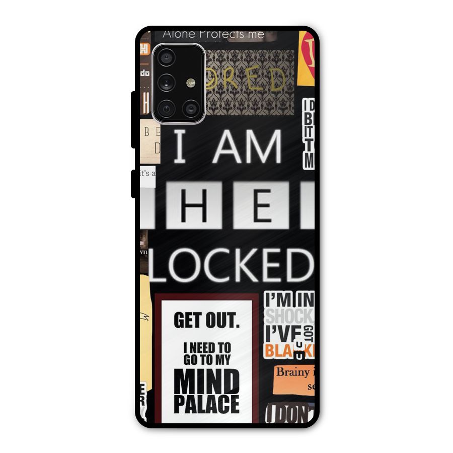 Mystery Pattern Metal Back Case for Galaxy A71